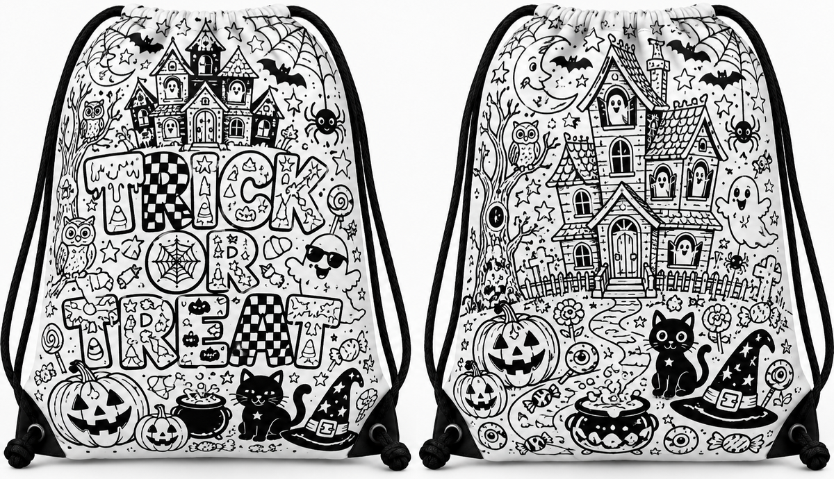 Color Your Own Trick-or-Treat Bag